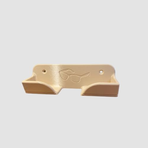 Wohnmobil Brillenhalter für alle gängigen Brillenmodelle, Universal Brillenablage für Camper - Made in Germany (Beige)