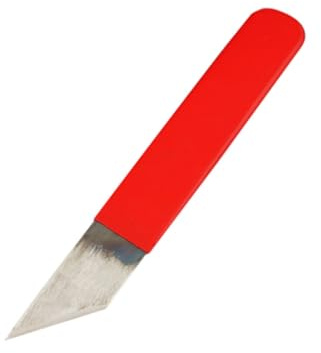 HOMSFOU Coltello per Tagliare la Pelle in Acciaio, Utensile per Cuoio per Taglio Preciso e Rifinitura, Facile da Pulire e Trasportare