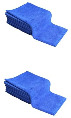 MAGICLULU 2 Set Asciugamano Per Lavaggio Microfibra Da Assorbimento Panno Pulizia Per Veicoli Superficie Morbida E Non Graffiante 8 Pezzi*2