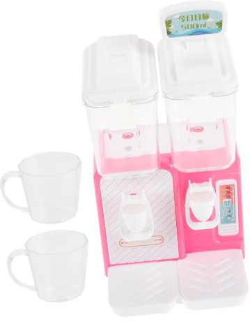 BESPORTBLE Adorable Mini Water Dispenser with Dual Outlets Realistic Press Cute Pink Design for Role Playing and Independent Living Skill Development