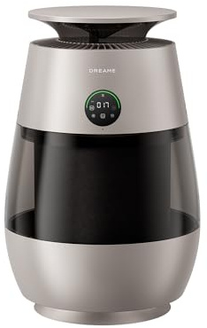 DREAME Haustier-Luftreiniger AP10, 360°-Luft-Unterdruck-Rückführungssystem mit fünfstufiger Reinigung. Transparenter Behälter, geschwungene Oberseite und LED-/Beleuchtung mit App-Steuerung