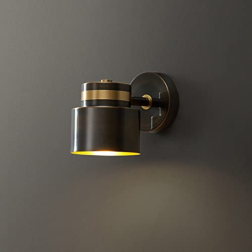 LYGXWJFC Lampade da Parete Applique Lampada da Parete in Rame Lampada da Lettura sul Comodino Lampada da Parete, Apparecchio di Illuminazione per testiera Lampade da Parete per Interni per Soggiorno