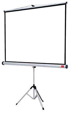 Nobo Flexible Projection Screen Tripod, Lightweight Pop-Up Matte White Projector Surface With Stand, Portable & Free Standing, 1750 x 1325mm, 1902396