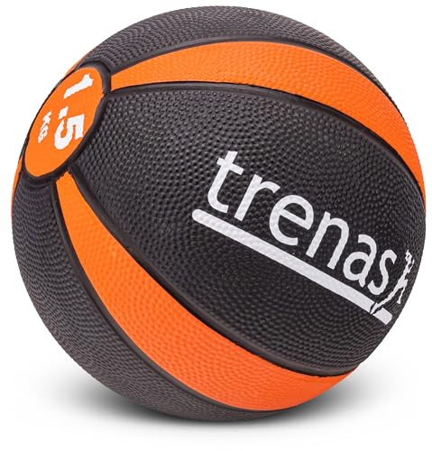 trenas Gummimedizinball PRO - Der professionelle Medizinball - 1,5 KG