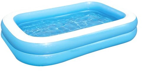 Bestway | Planschbecken Family Pool blau/weiß 211 x 132 x 46 cm | Schwimmbecken