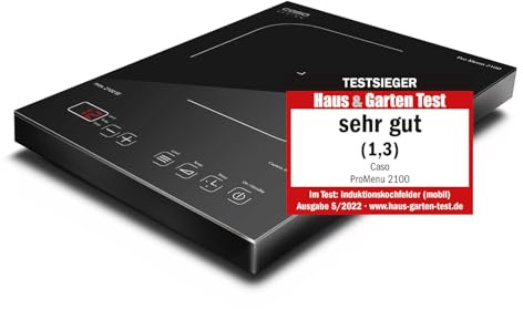 CASO PRO Menu 2100 2224 Bärbar Induktionshäll, Svart, 27.7 x 35.7 x 5.8 cm