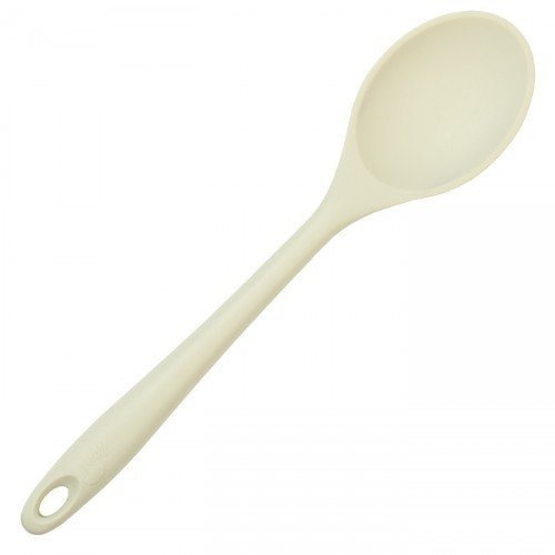 Zeal All Purpose Cooks Heat Resistant Silicone Kitchen Spoon, 29cm - Cream
