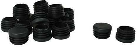 sourcing map 18 Stk Pfostenkappe Lamellenstopfen 25mm 1OD Plastik Schlauch Rohr Abdeckkappe 0,87-0,94 i.D. runde Beine