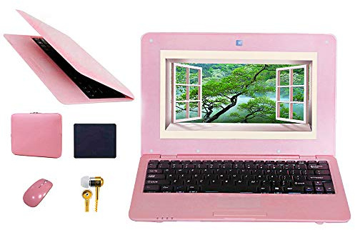 FANCY CHERRY® 10 pulgadas 8 Go Android Laptop Netbook Laptop Ultrabook Clavier Français Cámara WiFi HDMI Netflix Youtube (Bolsa Para Laptop + Souris + Souris + auriculaire)