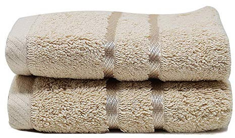 Towelogy® 600GSM Cotton Washcloths Multipack Quick Dry Flannels Face Towels Hotel Spa Bathroom Make Up Remover Cloths 30x30cm (Coffee, Pack Of 2)