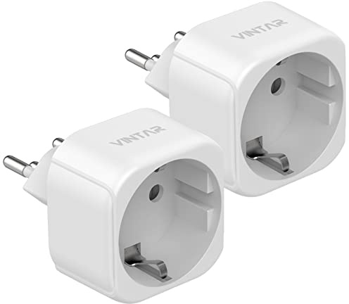 VINTAR 2 Pack Schweiz Reiseadapter Typ J (EU auf Schweiz)