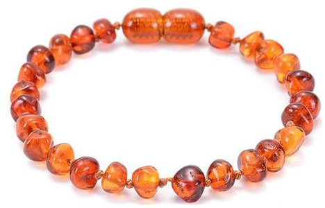 HDGSAFD Bracelet d'Ambre Irrégulier - Bijoux de Cheville Givré - Perles Unisexe en Pierres Précieuses