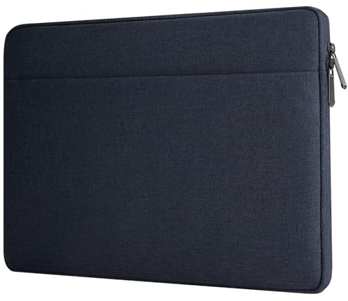 HEDUGO Funda para Portátil con Bolsillo para Accesorios Funda Acolchada para Ordenador de 13 a 14 Pulgadas Compatible con MacBook Air/Pro Funda Protectora de 13” a 14” Chromebook/Ordenador Portatil