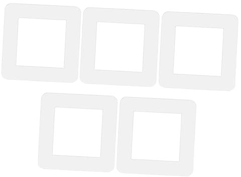 AUTSUPPL Placas De Cubierta De Luz Acrílica Transparente 5 Unidades Para Interruptores, Protección Contra Suciedad, Adhesiva, Para Uso Doméstico y Decoración De Pared