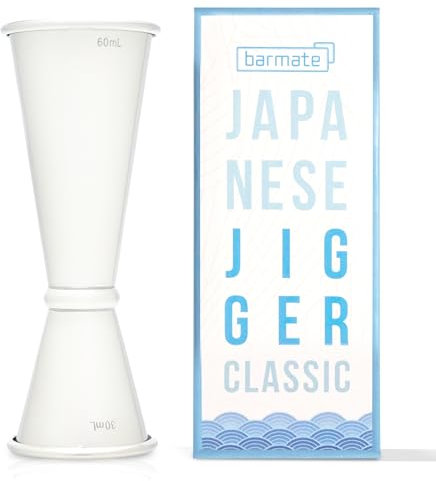 barmate Jigger giapponese, misurino in acciaio inox con scala interna, max 60 ml/30 ml, accessorio bar di alta qualità per il cocktail perfetto