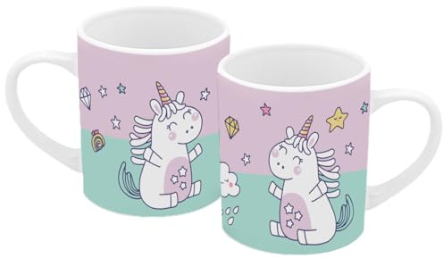 Ausmaltasse Einhorn 250ml, Kindertasse, Tasse, Keramik, Anmalbar, DIY, Magie, Zauber, Party, zum Ausmalen