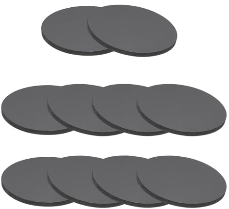 PATIKIL 10 pièces Rondelle Caoutchouc 55 mm OD x 3 mm épais Entretoise Plastique, Rondelles De Disque Plein En Caoutchouc coussins Douilles pour Joints Bricolage Artisanat, Noir