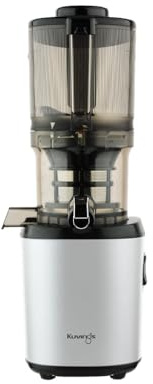 Kuvings | Extracteur de jus Mains libres AUTO6 | Découpe automatique des fruits et légumes entiers | Panier 1,7L | Nettoyage facile | Silver