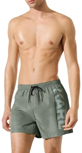 Karl Lagerfeld, herr, Karl Logo Short Boardshorts, Sedona Sage, XS, GRÅ, XS