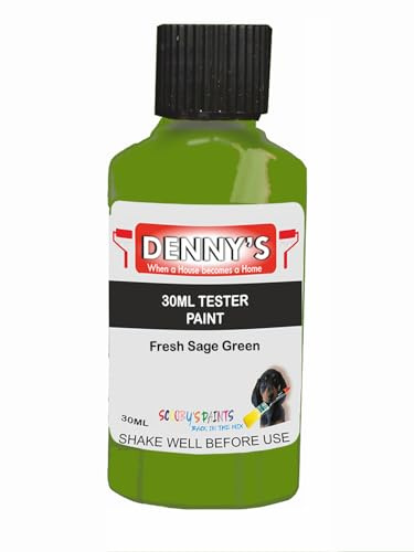 Premium Interior Wall & Ceiling Emulsion Paint – Fresh Sage Green – Rich Matt Finish, Durable & Washable, Low Odour, Ideal for Living Rooms, Bedrooms & Hallways (30ML Tester Bottle)