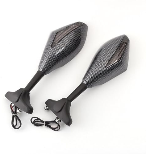 Motorradspiegel Carbon Motorrad Blinker Rückspiegel Für Yamaha FZ1 YZF R1 R6 R6S 2006 2007 2008