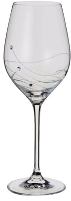 Dartington Crystal Glitz Wine Glasses, Set of 2