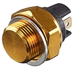 HELLA 6ZT 007 800-001 Interrupteur de température, ventilateur de radiateur - 12V - 2pôle - Fiche plate - vissé - Relais à courant de travail