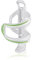 XLC Unisex – Erwachsene Zubehör Trinkflaschenhalter Sidecage BC-S06, Weiß, Grün, One Size