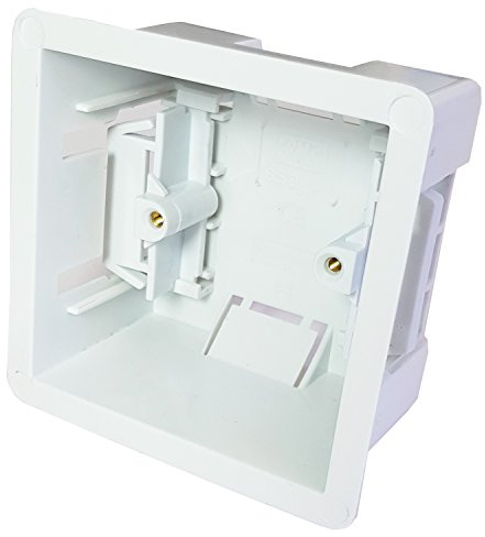 Lot de 10 boîtiers de 47 mm de profondeur en plaques de plâtre – Doublure sèche simple encastrée pour murs en plaques de plâtre, plaques frontales et prises de courant