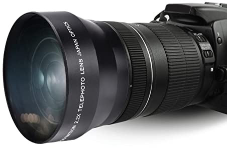 Kamera Telekonverter Objektiv, 67mm 2.2X Universal DSLR Kamera Telekonverter Teleoptisches Glasobjektiv für Minolta