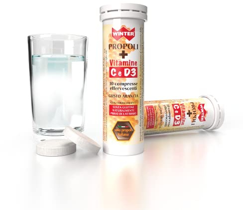 Winter Propolis Vitamine C et D3-10 Comprimés Effervescents