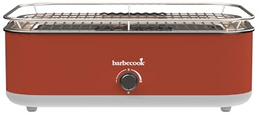 Barbecook E-Carlo gril de table électrique, grille camping, Red 42,5x33x16,5cm