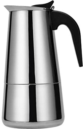 Zerodeko Caffettiera in Acciaio Inossidabile Per Piano Cottura Macchina Per Caffè Espresso Caffettiera Portatile Per Uso Domestico Resistente e Durevole