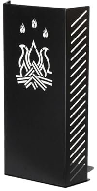 LIMAC Design SCUDY Barrière de Sécurité Enfant et Animaux, protection anti-brûlures contre Verre Poêle ou Cheminée, Poêle Grille de Protection, Fabriqué en Italie. (mod. 74 - cm. 40x70 H)