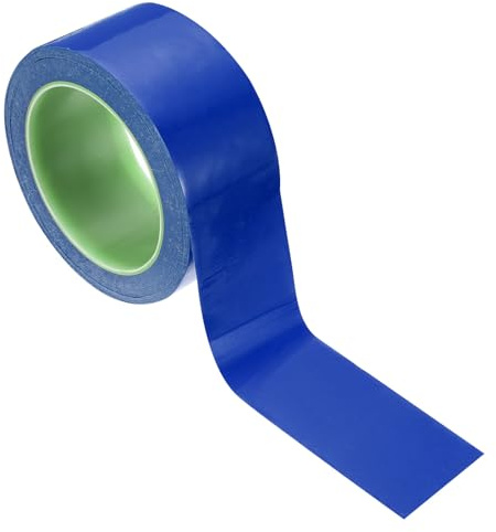 PATIKIL 48mmx33m Signal Absperrband Blau Flatterband, Reflektierendes Klebeband Wasserdicht Sicherheitswarnband für Markierung Böden/Wand/Treppe & Abgrenzung Gefahrenbereichen