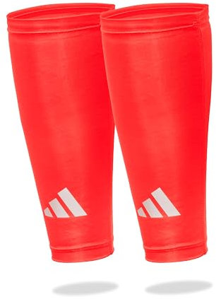adidas Aeroready Waden Kompression, feuchtigkeitsabsorbierende Beinlinge, atmungsaktiv, leicht, elastisch, reflektierend (Rot, L/XL)