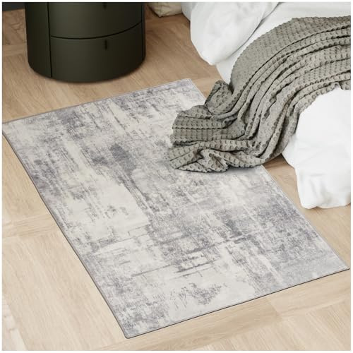 tectake® Tapis Salon Vintage Tapis Chambre, Salle à Manger, Antidérapant & Lavable 80x150cm, Poils Ras idéal Décoration Salon, Bureau, Decoration Chambre, Cuisine, Dressing, Descente de lit