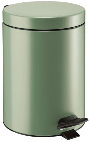 ROSSIGNOL Poubelle de salle de bains, Certifiée Origine France Garantie, Poubelle 5L, Poubelle à pédale, Seau intérieur amovible, Large pédale CYJEU