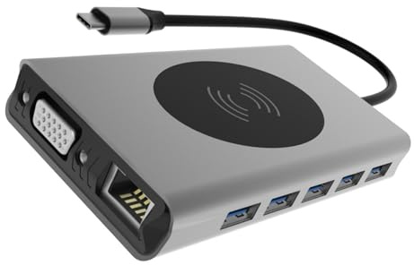 DOITOOL Estación de Acoplamiento Concentrador USB Tipo C Concentrador USB Multipuerto para Computadora Uso Oficina