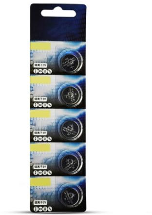 Rudiaoa 5 Piezas CR1616/CR1620 Baterías Monedas Litio 3V para Remotos Automotrices Múltiples Dispositivos con Descarga