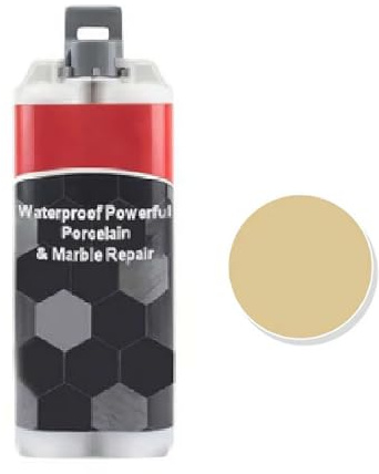Fgbetcv Tile Grout Repair Kit,Fast Drying Waterproof Tile Repair Filler,Fast Drying Waterproof Tile Repair Filler,2025 New Marble and Porcelain Stone Repair Kit and Granite (Beige)