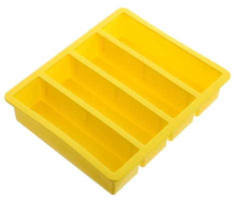 KOCKSHION Silicone Ice Cube Mold Cavity Flexible Long Tray Large Slow Melting Ice Cubes for Freezer Cold Drinks Baking and Food DIY Tool