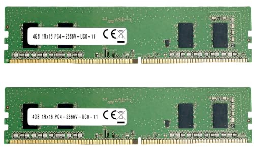 8GB [2X 4GB] Memoria RAM DDR4 2 módulos de 4 GB Cada uno a 2666MHz 2666V para Ordenador PC de Escritorio Destktop Computadora de Alto Rendimiento 8 GB en Total - 51CH039