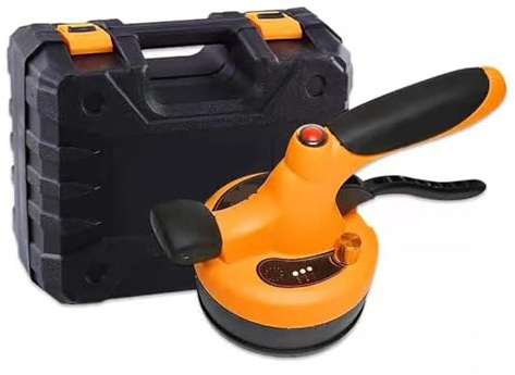 Malaxeur Beton, Machine de nivellement de carrelage électrique professionnelle 150 W, rechargeable, portable, for mur, sol, carreaux de céramique, outils de nivellement par vibration avec LED