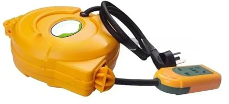 BADIKA Avvolgitubo Avvolgicavo Elettrico Retrattile Automatico da 3000 W, avvolgicavo telescopico, avvolgicavo Elettrico, avvolgitubo Elettrico da 5 m