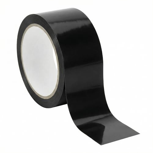 QWORK Ruban Adhésif Étanche Noir 5cm x 5cm - Auto-Soudant et Résistant aux UV pour Réparations Intérieures et Extérieures