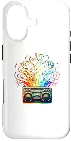 Boombox Old School 80s Music Hip Hop Coque pour iPhone 17