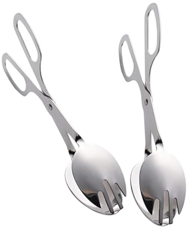 Tijeras para servir ensaladas y tartas, pinzas cómodas para servir ensaladas, múltiples ajustes