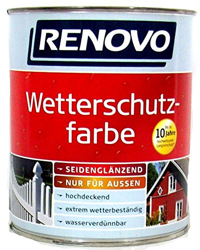 Renovo Wetterschutzfarbe 2,5 Liter dunkelblau
