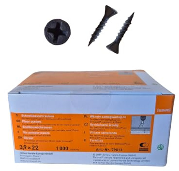 Fermacell Schnellbauschrauben für Estrich-Elemente 3,9 x 22mm, 1000 Stück